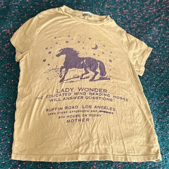 ‼️RARE‼️🎸MOTHER🎸🔥NWOT🔥The Lil Goodie Goodie Graphic Tee in Lady Wonder— M - Picture 12 of 16